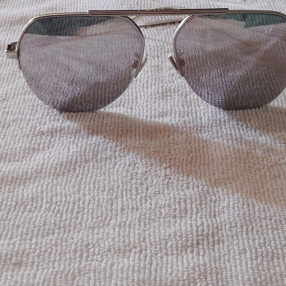 Silver Aviator Sunglasses Botega Venetta
